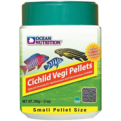 غذای جلبکی سیچلاید سایز-اس Ocean Nutrition Cichlid Vegi Pellets-S