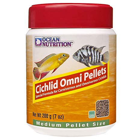 غذای گرانولی سیچلاید سایز ام Ocean Nutrition Cichlid Omni Pellets-M